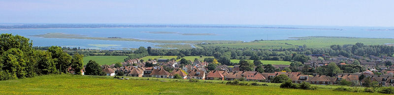 a PANORAMA OF lANGSTONE hARBOUR